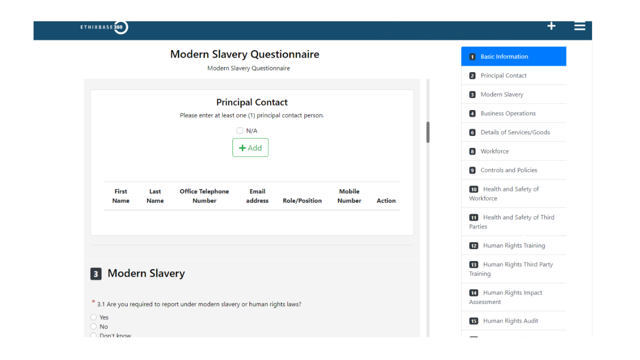 Modern Slavery & Human Rights