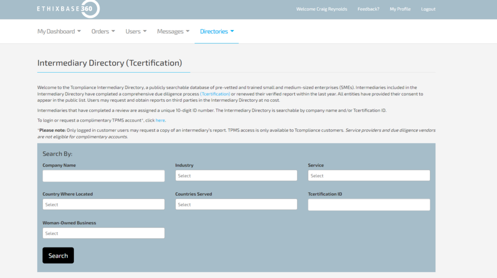 Intermediary Directory